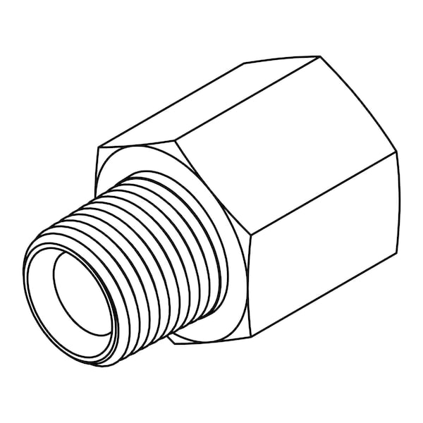Tompkins Hydraulic Fitting, International 04MP-02FBSPP 3826-04-02 - main